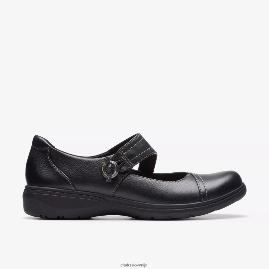 carleigh jane D0T6P6552 črno usnje Clarks