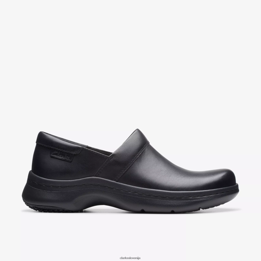 clarks pro gem D0T6P6560 črno usnje Clarks