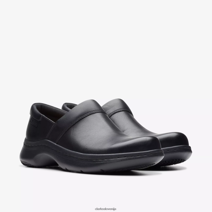 clarks pro gem D0T6P6560 črno usnje Clarks