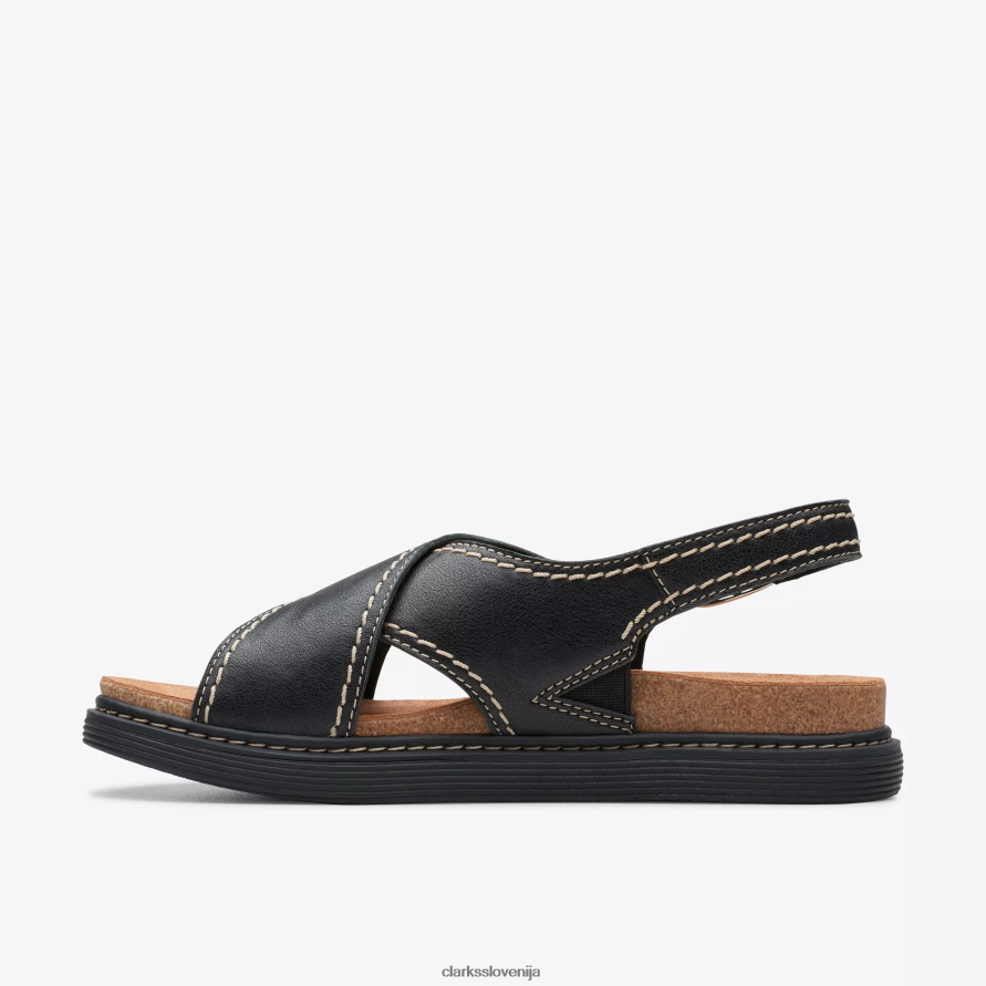 arwell sling D0T6P621 črno usnje Clarks