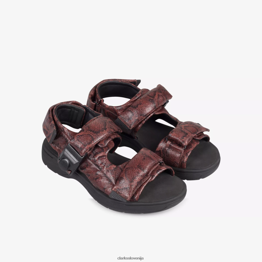 ženski sandal martine rose 1 D0T6P6178 rjava kača Clarks