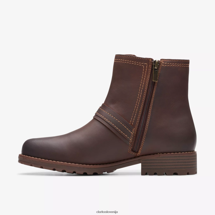 aspra zaponko D0T6P6452 britansko rjavo usnje Clarks