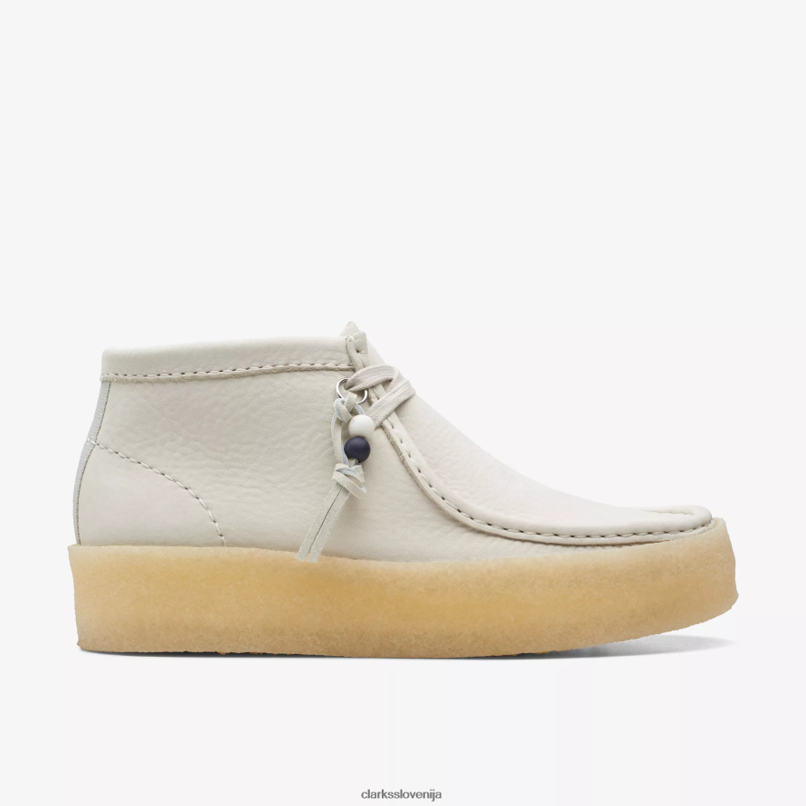 škorenj wallabee D0T6P6486 beli nubuk Clarks