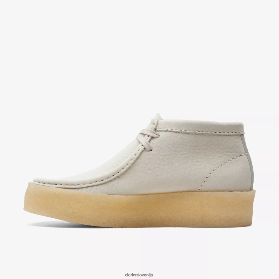 škorenj wallabee D0T6P6486 beli nubuk Clarks