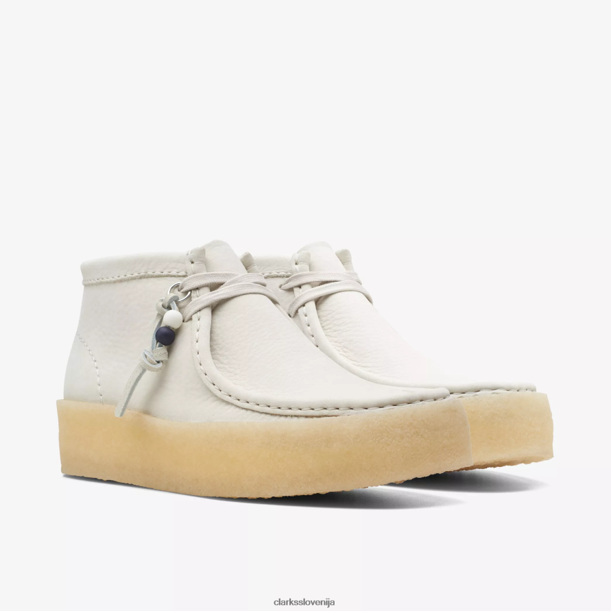 škorenj wallabee D0T6P6486 beli nubuk Clarks