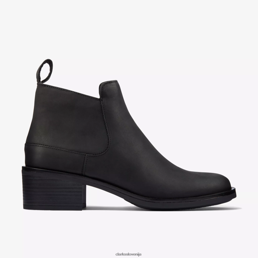 memi zip D0T6P6493 črno usnje Clarks