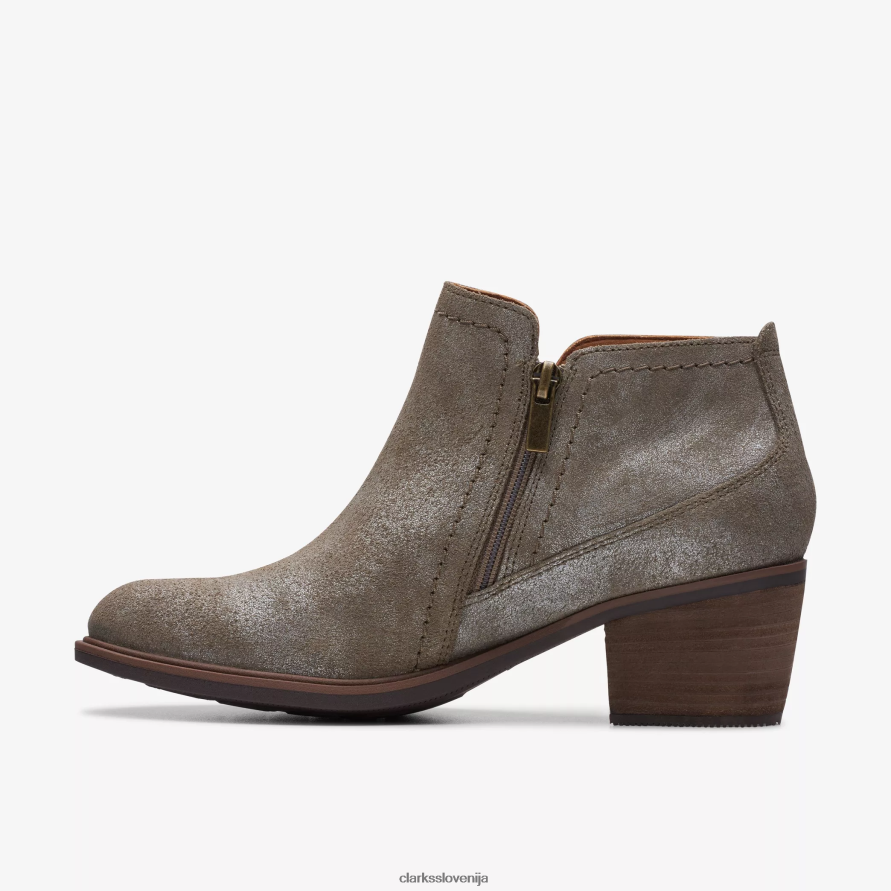 neva lo D0T6P6431 taupe kovinski Clarks