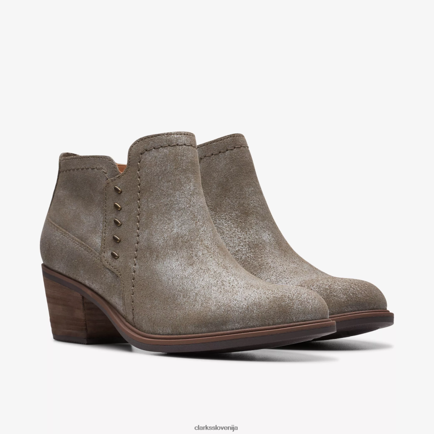 neva lo D0T6P6431 taupe kovinski Clarks