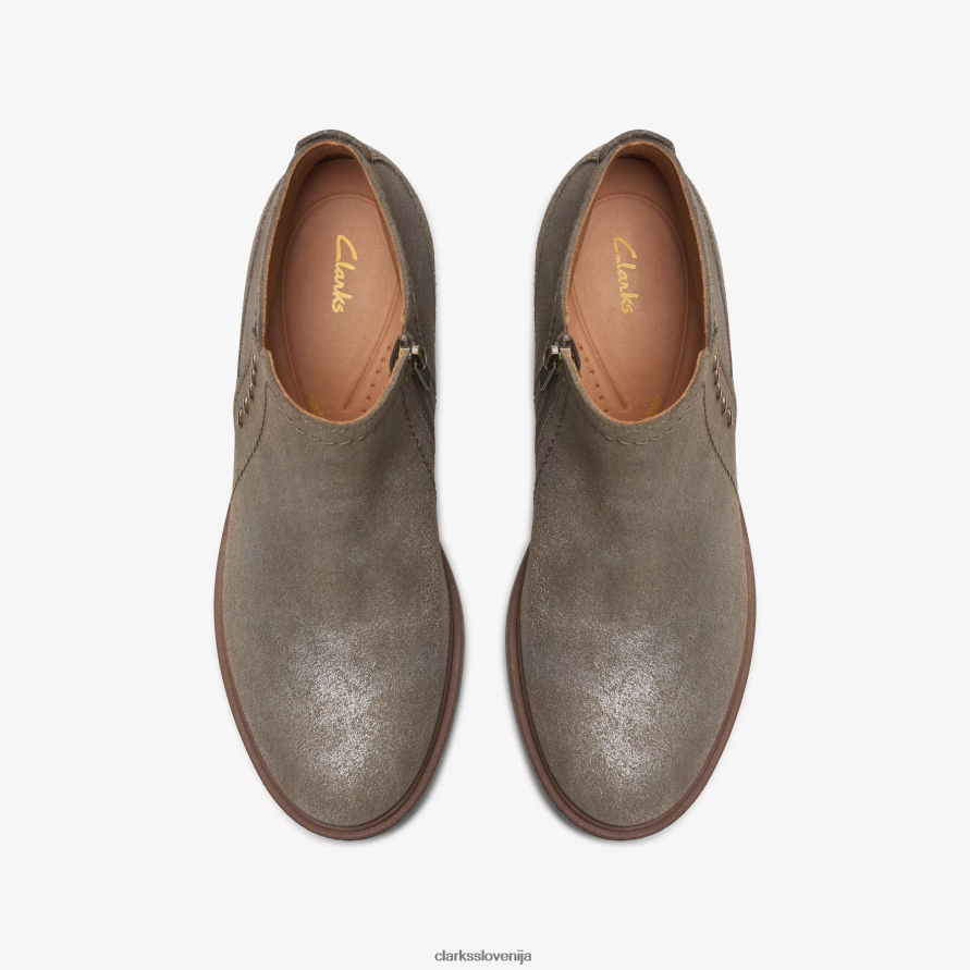 neva lo D0T6P6431 taupe kovinski Clarks