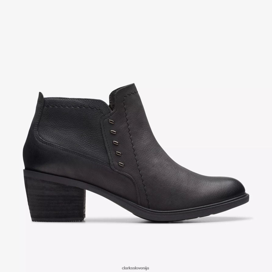 neva lo D0T6P6432 črno usnje Clarks