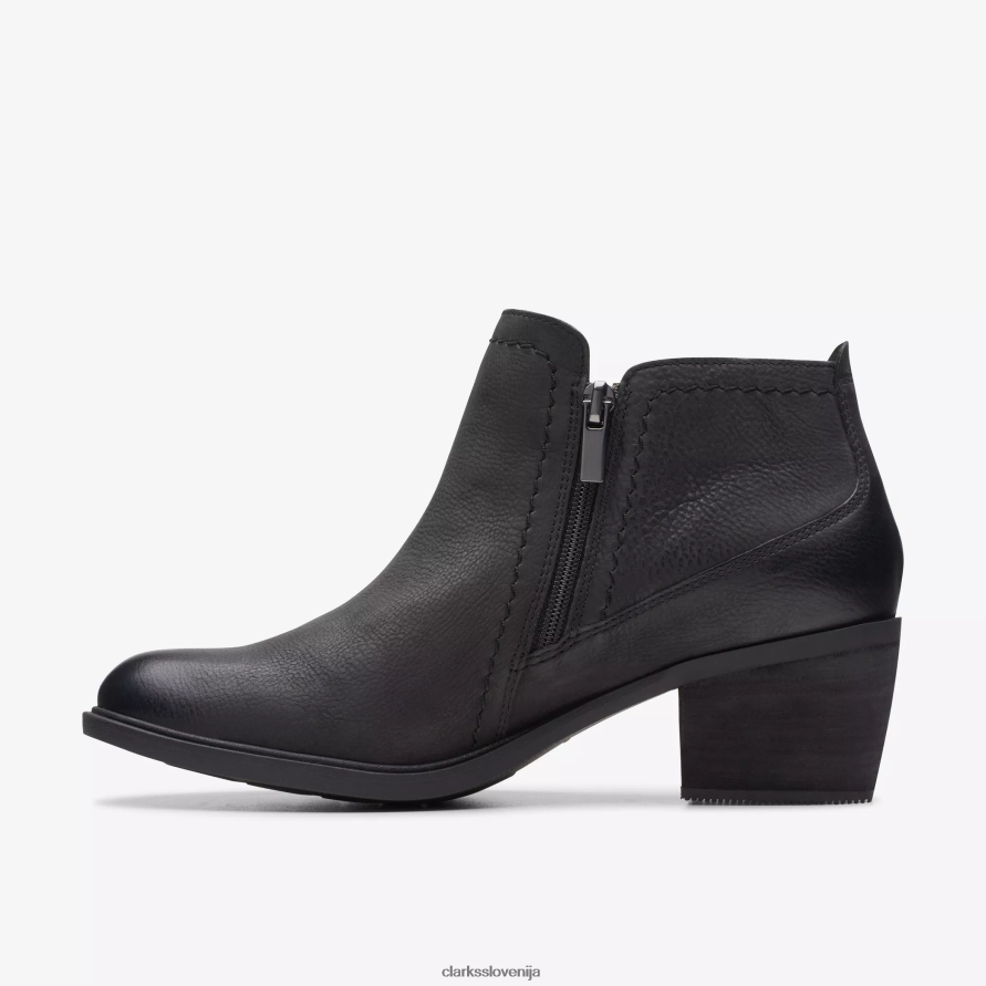 neva lo D0T6P6432 črno usnje Clarks