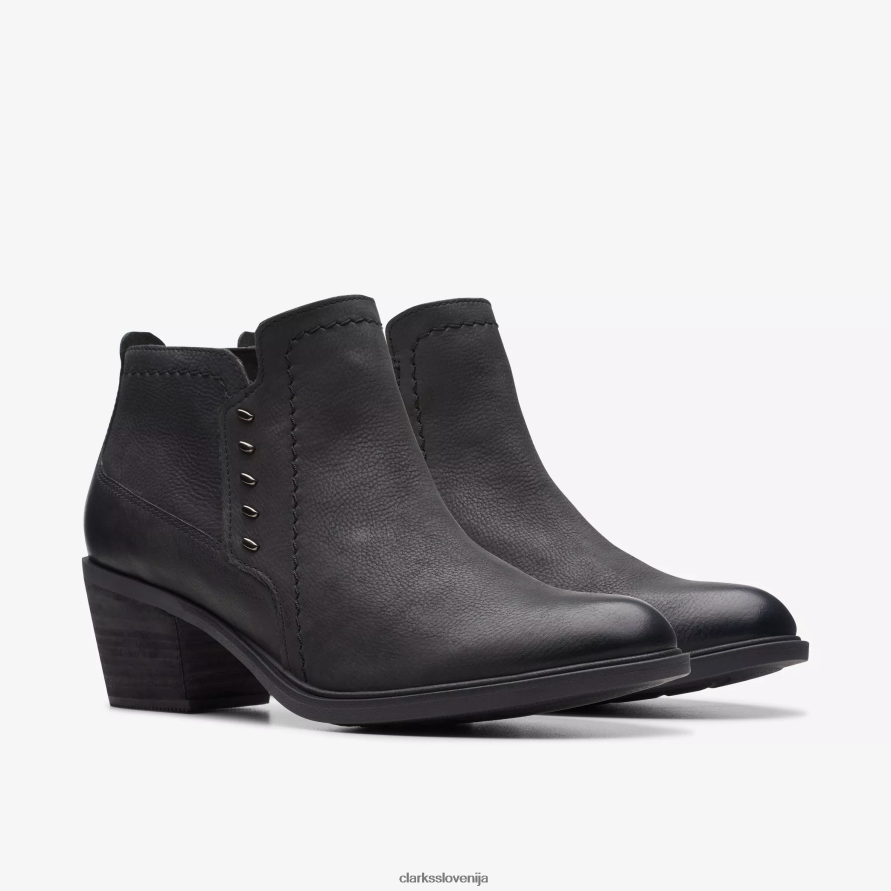 neva lo D0T6P6432 črno usnje Clarks