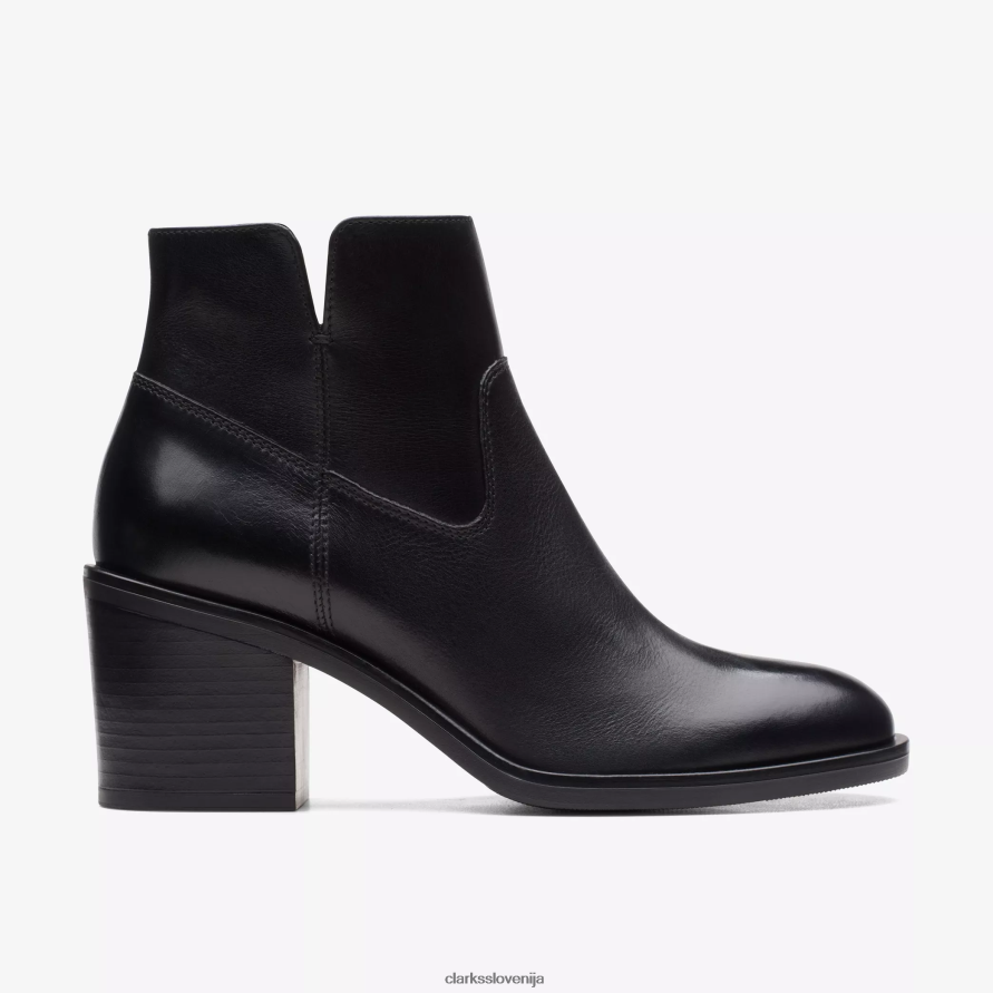 valvestino lo D0T6P6483 črno usnje Clarks